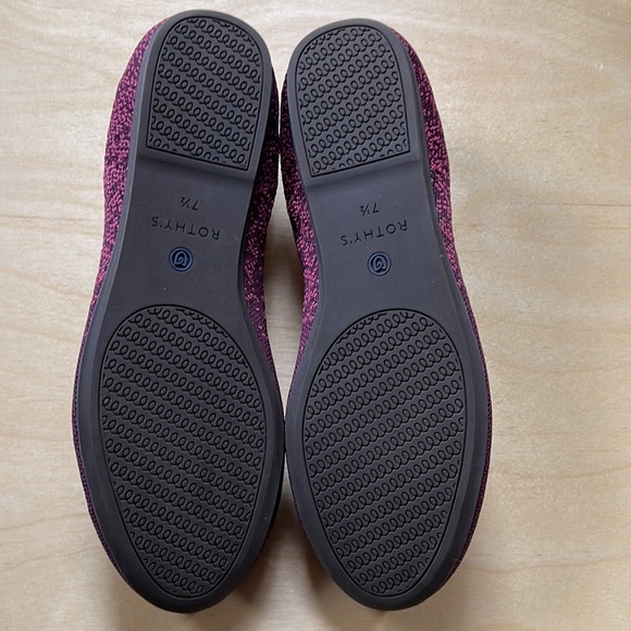 Retired Fig Python Purple Pink Ombré Flat Rothys Shoes Size 7.5 - Picture 4 of 5